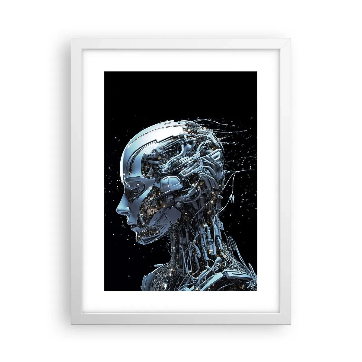 Poster in white frmae - Technology Is a Woman - 30x40 cm