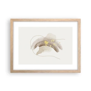 Poster in light oak frame - Encountered in Space - 40x30 cm