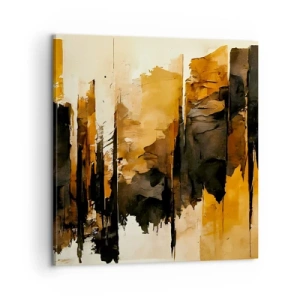 Canvas picture - Harmony of Black and Gold - 60x60 cm