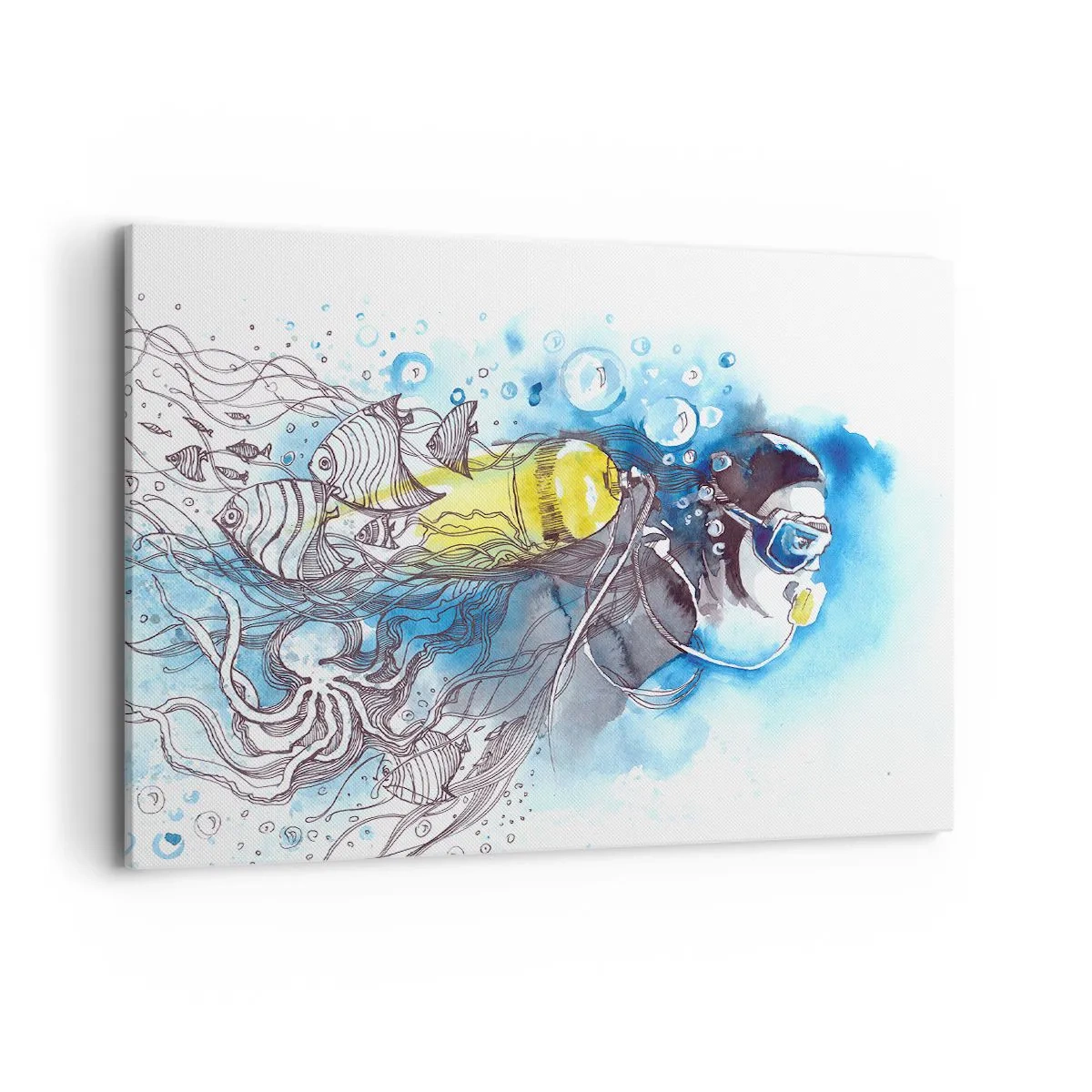 Canvas picture - Big Blue - 100x70 cm