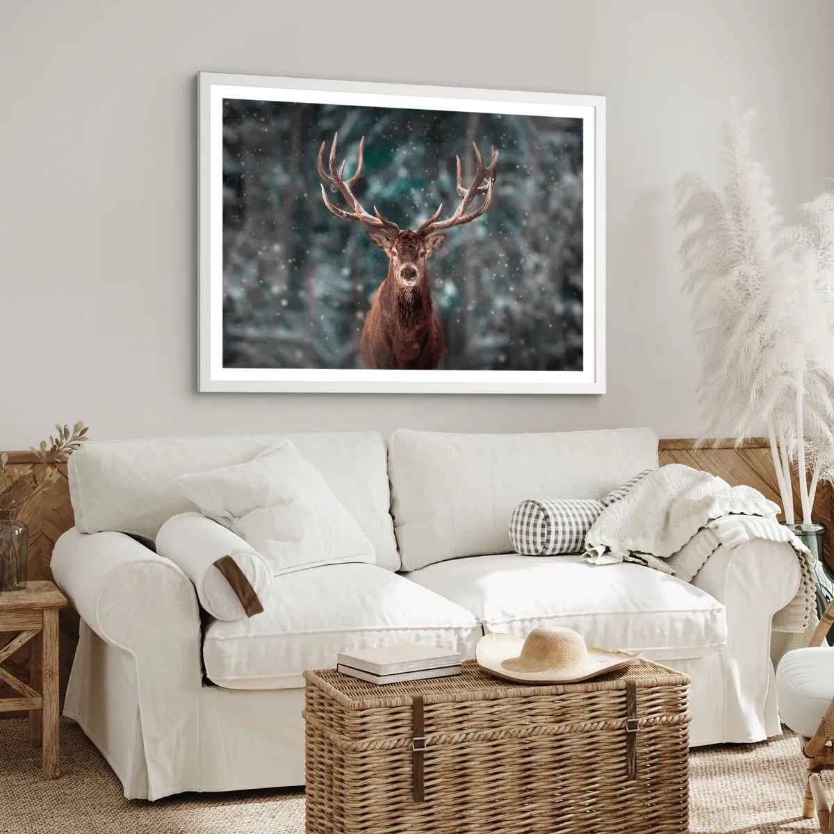 Poster in white frmae - King of Forest Crowned - 40x30 cm