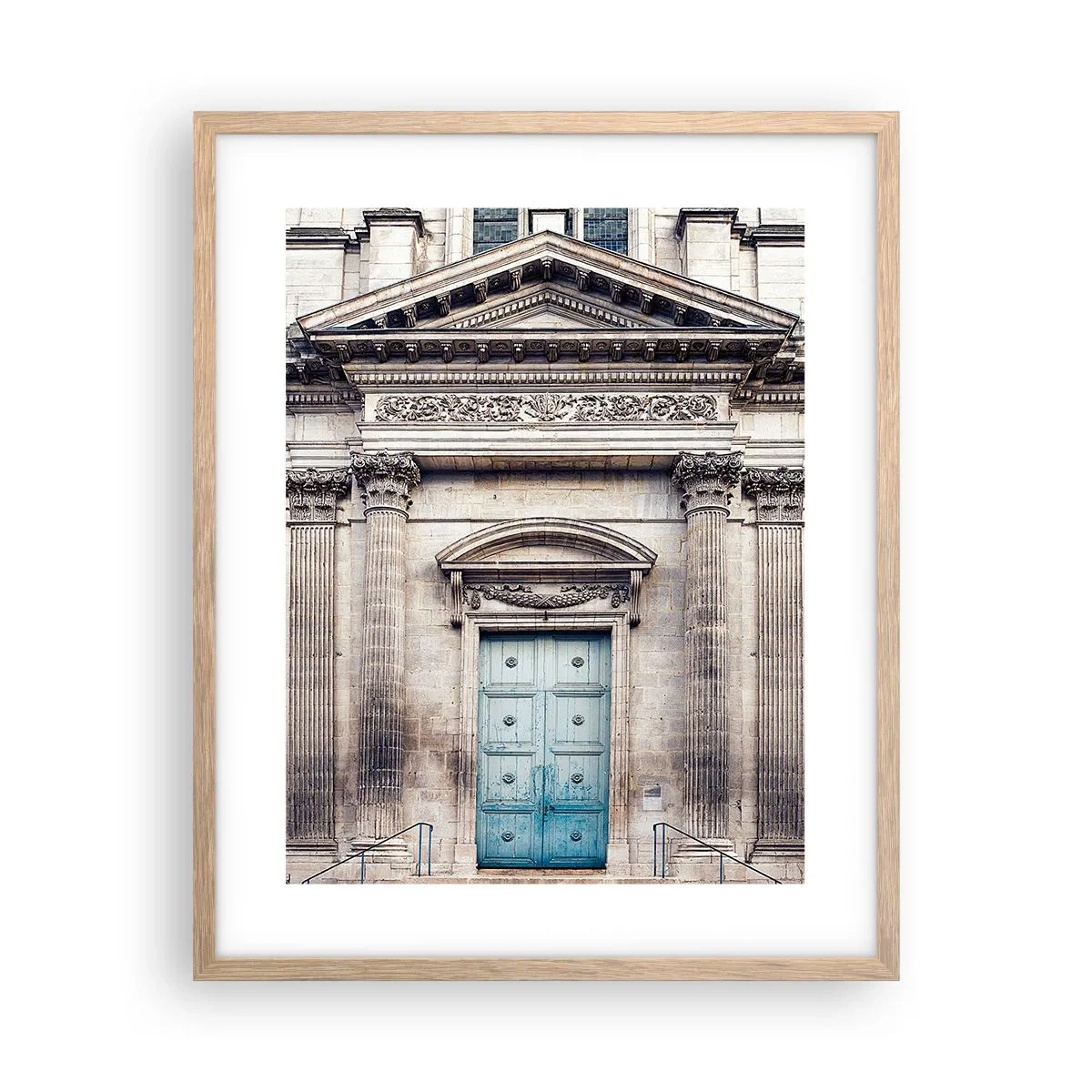 Poster in light oak frame - Gate to the Spiritual World - 40x50 cm