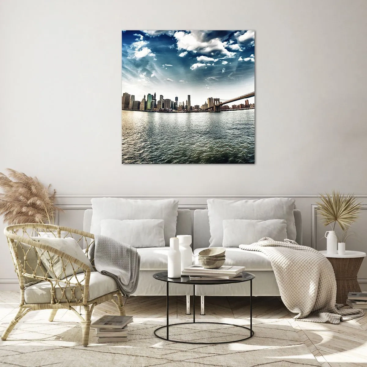 Glass picture - Glass Island - 30x30 cm