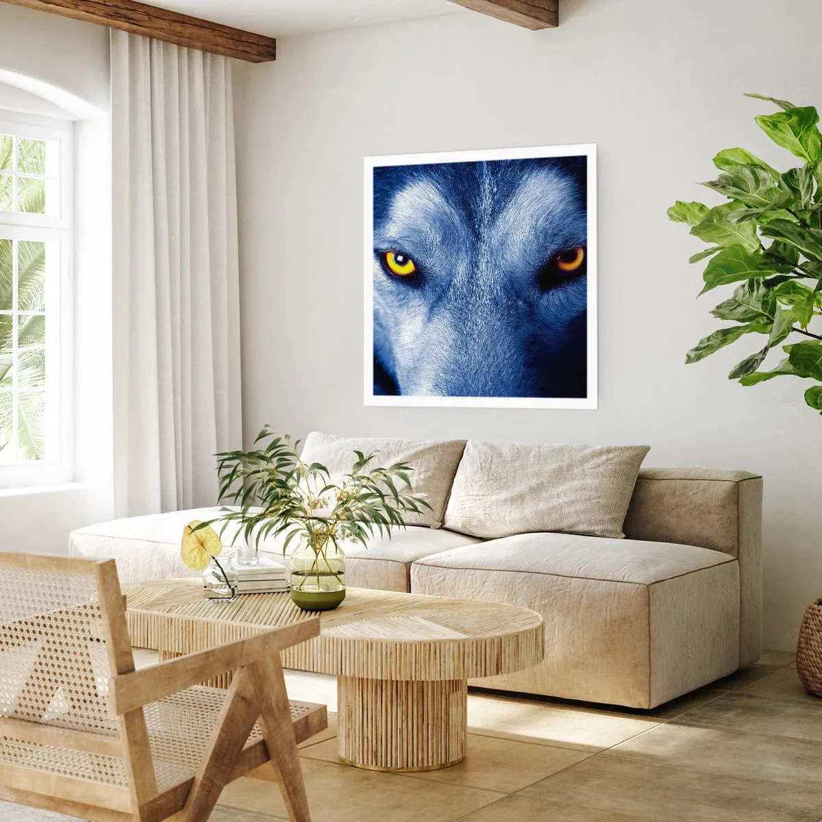 Poster - Mesmerising Look - 40x40 cm
