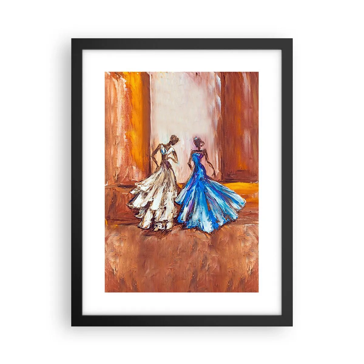 Poster in black frame - Charming Duo - 30x40 cm