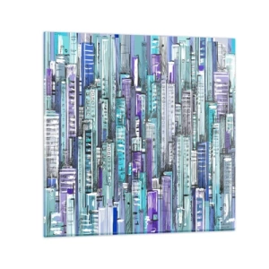 Glass picture - Blue as the Sky - 40x40 cm