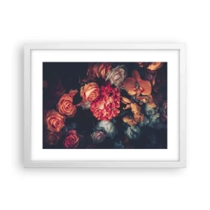 Poster in white frmae - Like at Dutch Masters - 40x30 cm