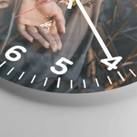 Clock face with numbers