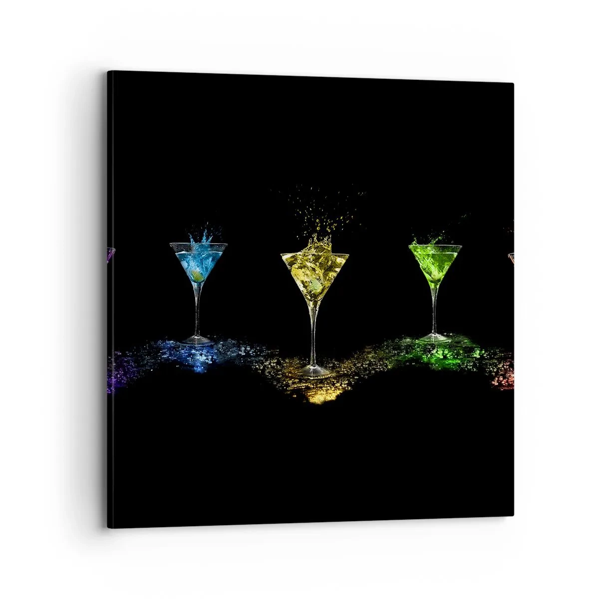 Canvas picture - Colours of Joy in Crystal Glass - 70x70 cm