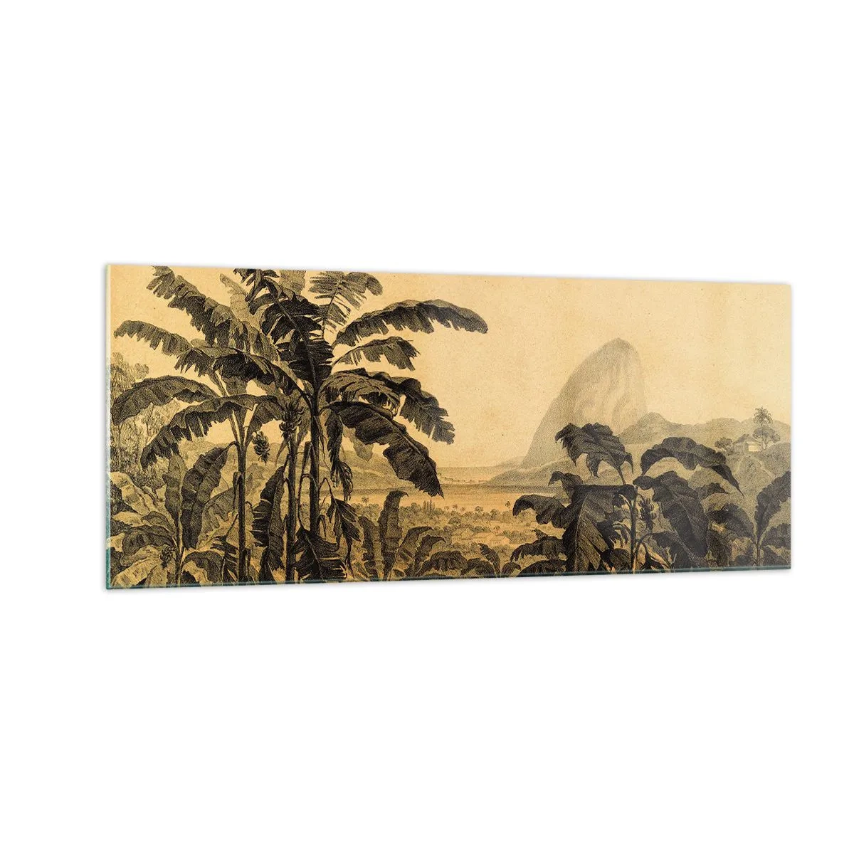 Glass picture - In Colonial Character - 100x40 cm