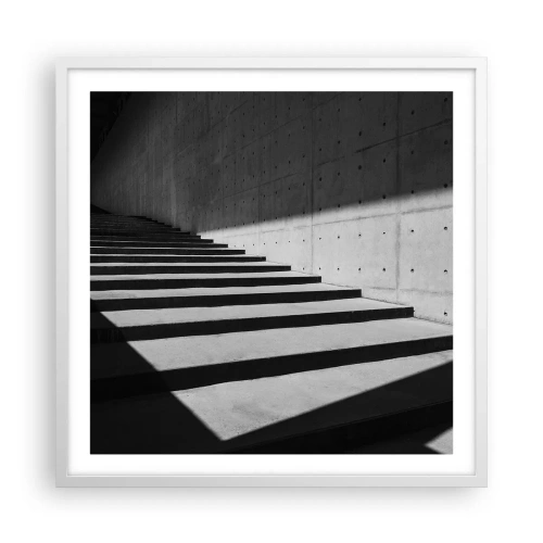 Poster in white frmae - Raw Beauty of Modernism - 60x60 cm
