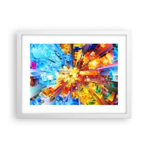 Poster in white frmae - In Medias Res - 40x30 cm