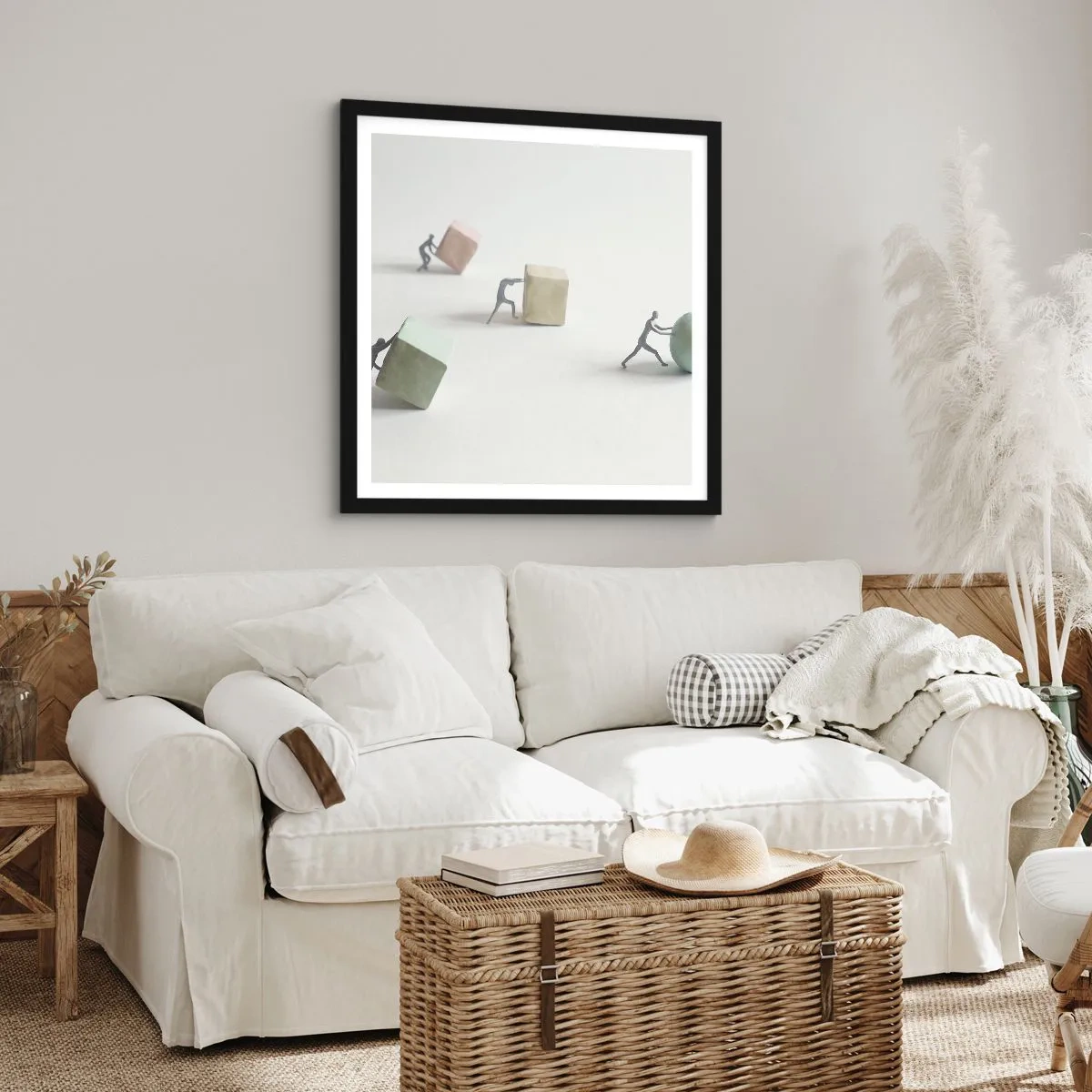 Poster in black frame - That's Life - 50x50 cm