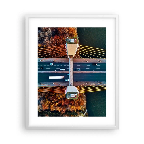 Poster in white frmae - Behind Seas and Oceans - 40x50 cm