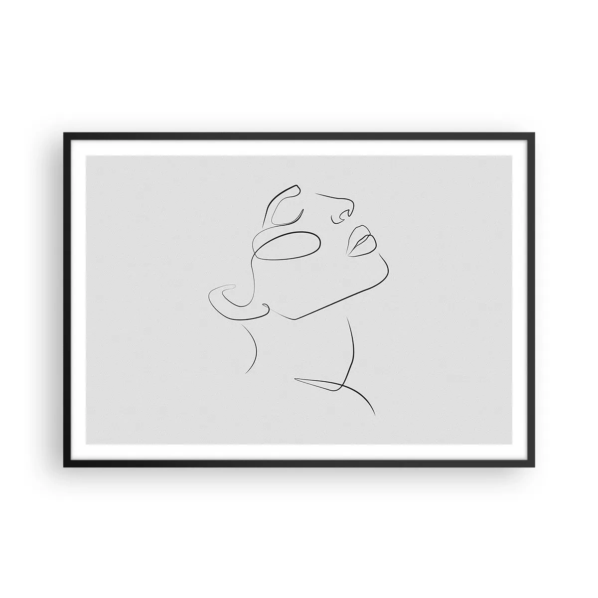 Poster in black frame - Meanders of a Dream - 100x70 cm