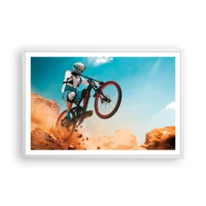 Poster in white frmae - Madness on Wheels - 91x61 cm