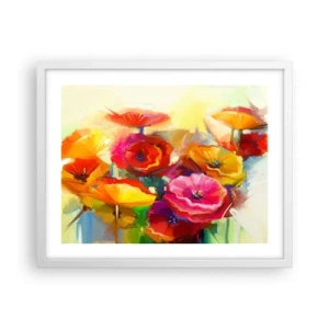 Poster in white frmae - Not Only Red - 50x40 cm