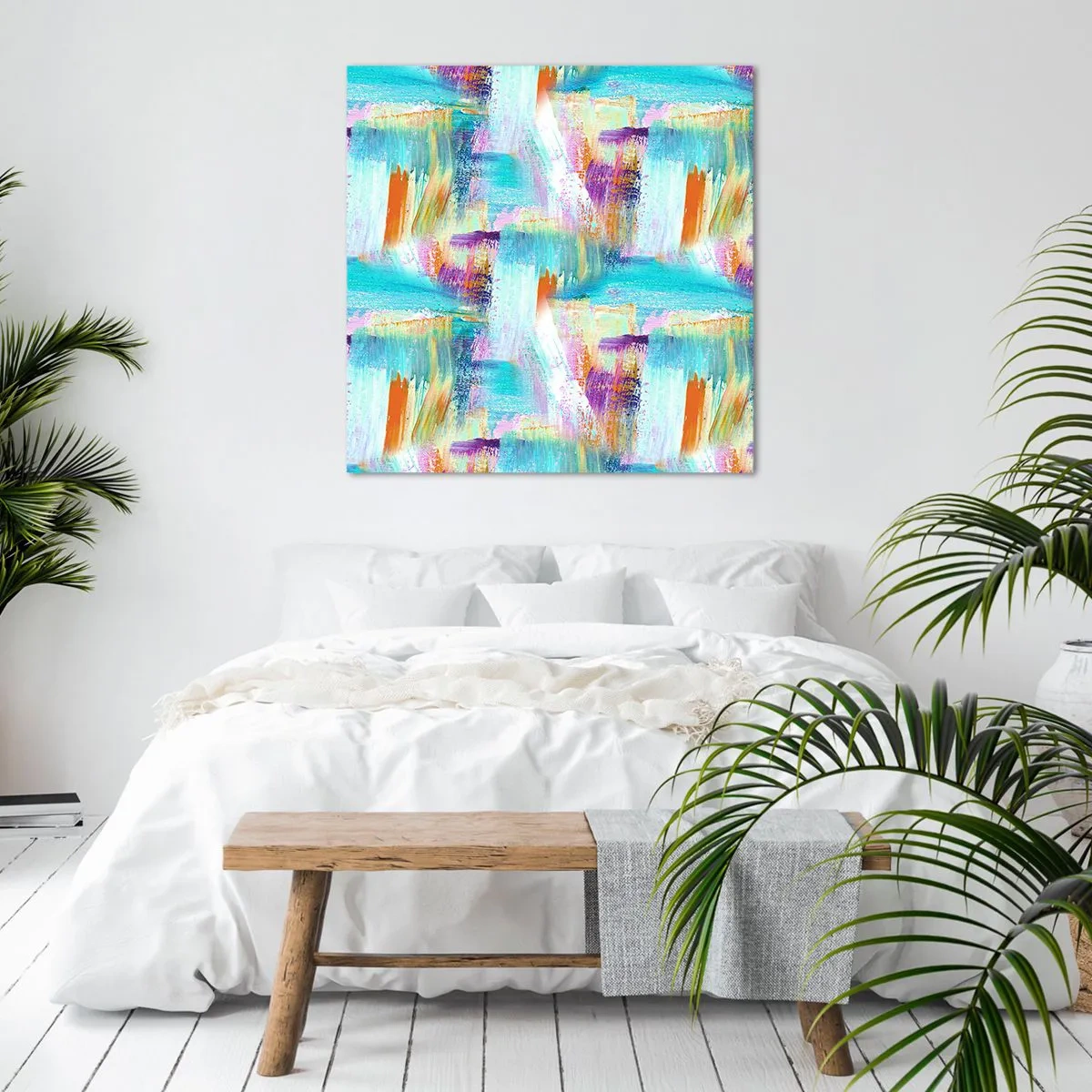 Canvas picture - Cheerfully Interwoven - 70x70 cm