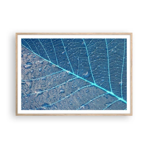 Poster in light oak frame - Life in the Blue - 100x70 cm