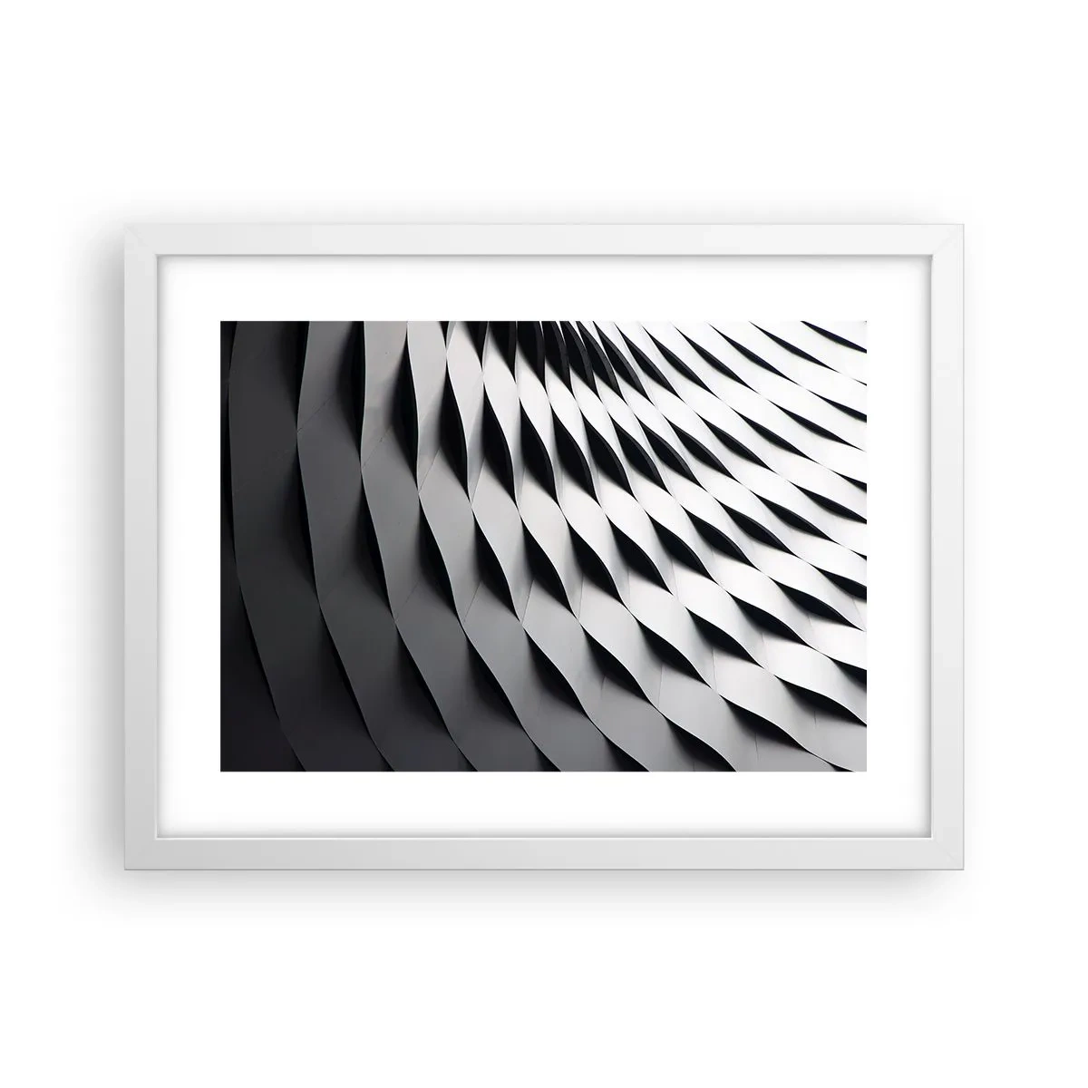 Poster in white frmae - On the Surface of the Wave - 40x30 cm