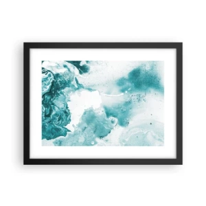 Poster in black frame - Lakes of Blue - 40x30 cm