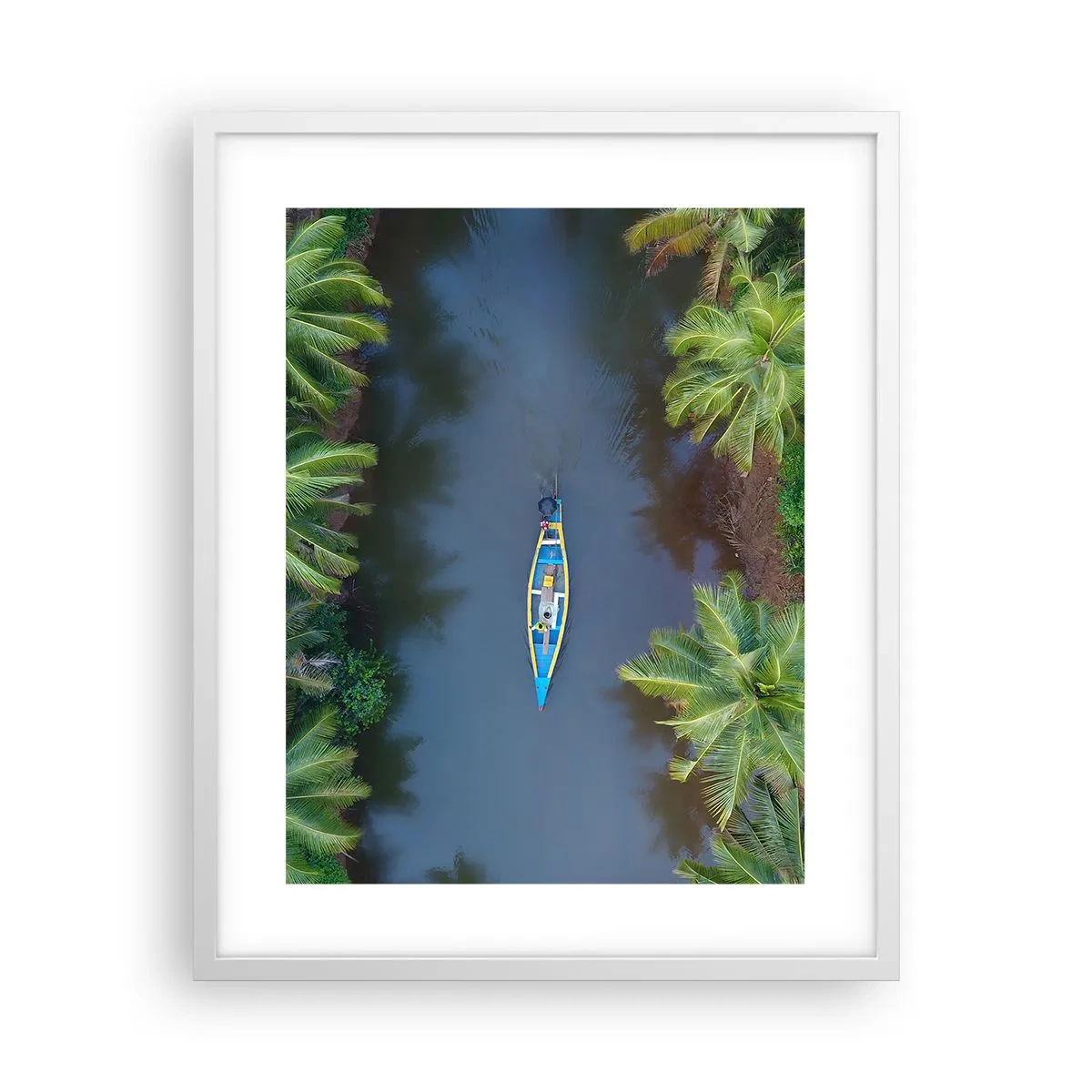Poster in white frmae - On Tropical Trail - 40x50 cm
