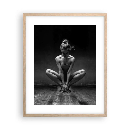 Poster in light oak frame - Concentration of Dancing Energy - 40x50 cm