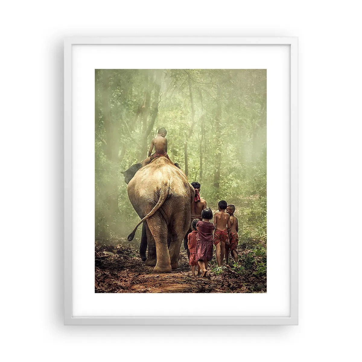 Poster in white frmae - New Jungle Book - 40x50 cm