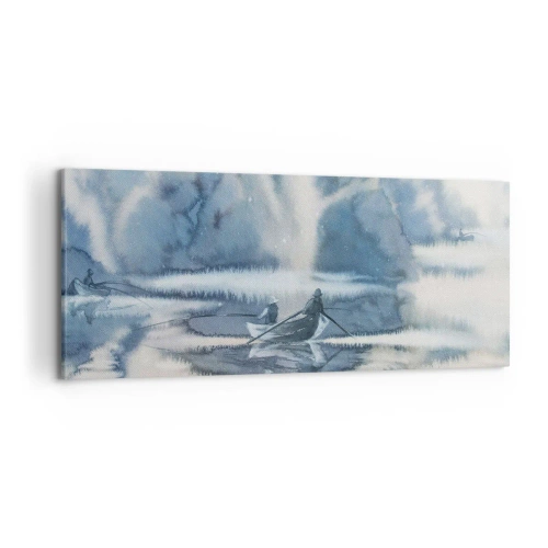 Canvas picture - Fishermen in Their Paradise - 120x50 cm