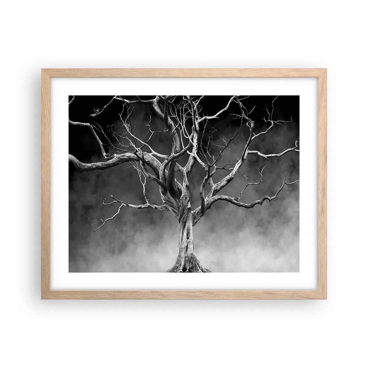 Poster in light oak frame - Primordial and Sacred - 50x40 cm
