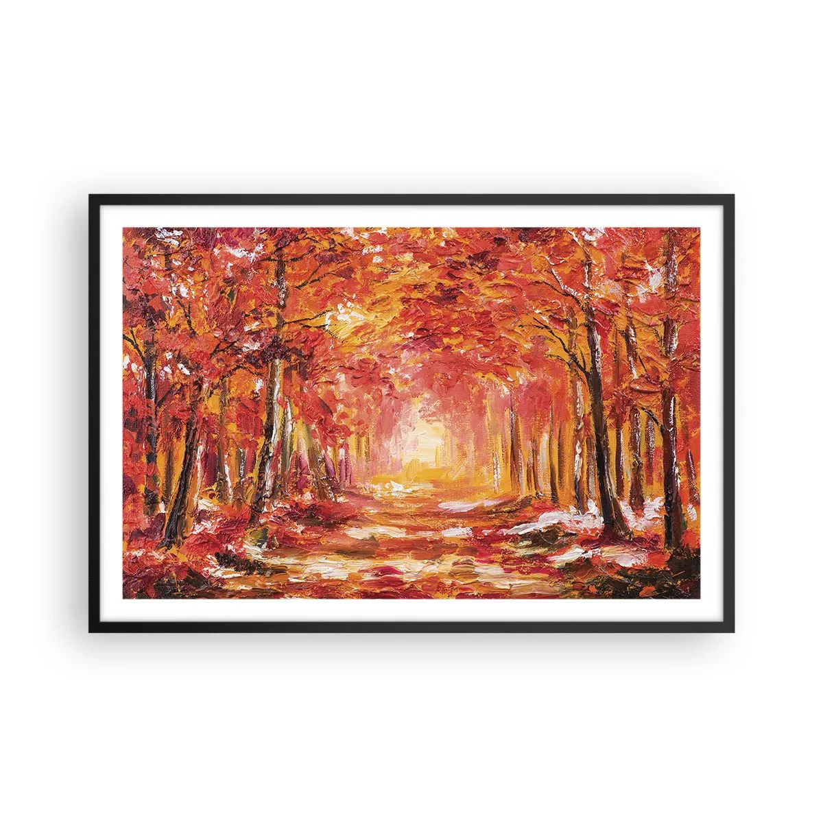 Poster in black frame - Copper Forest - 91x61 cm