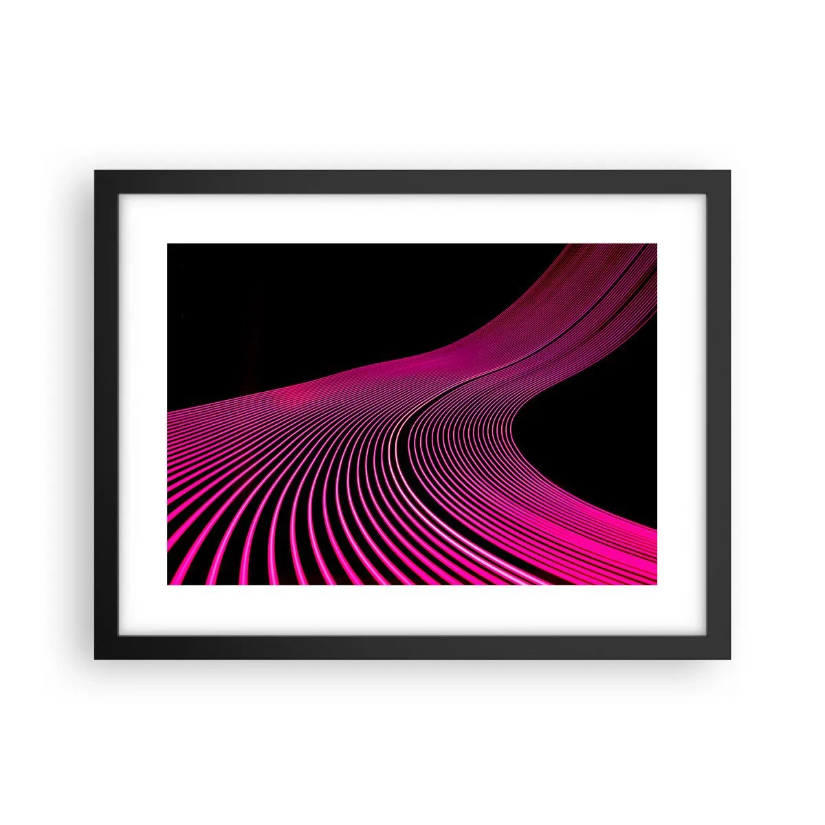Poster in black frame - Alley of Light - 40x30 cm
