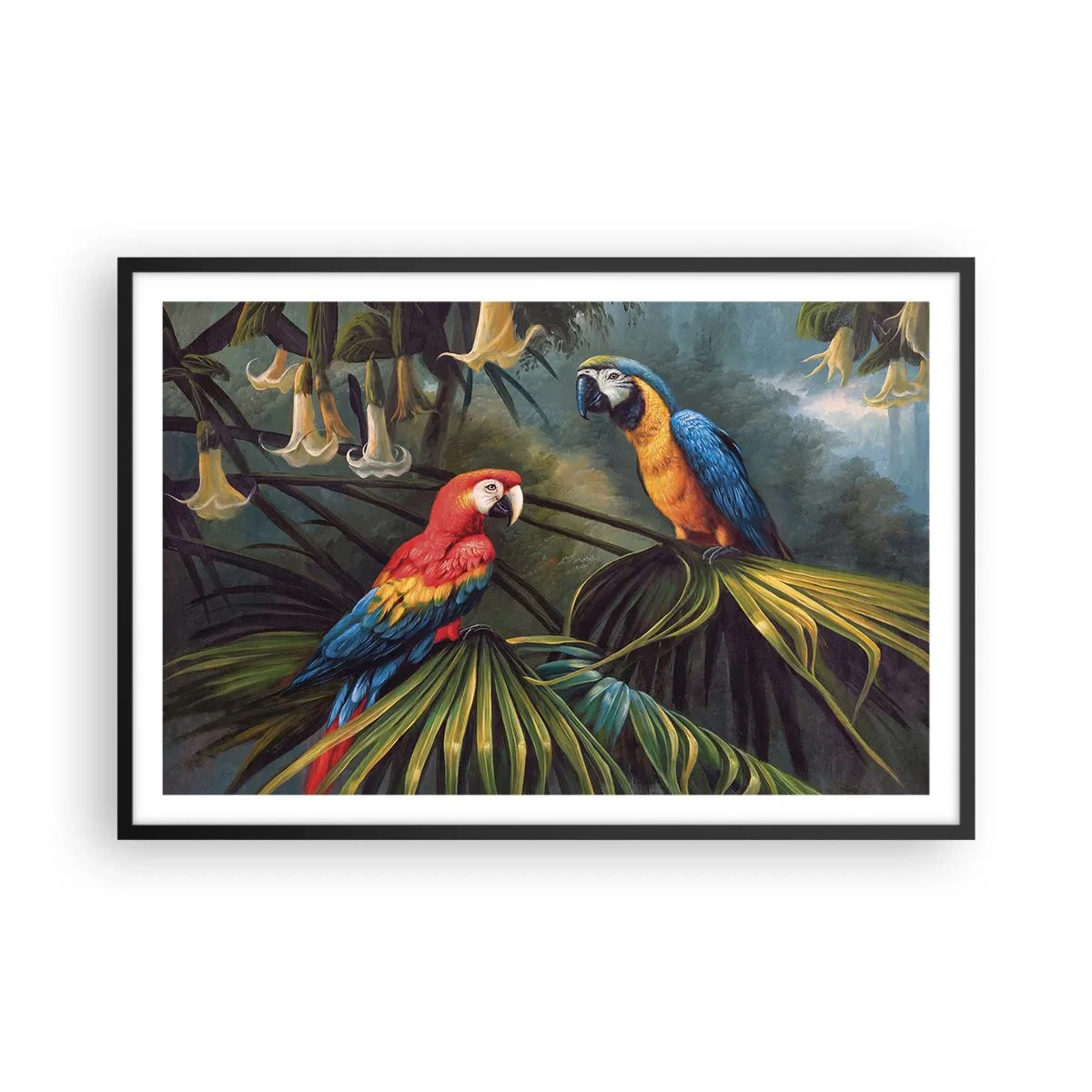 Poster in black frame - Romanticism in Tropics - 91x61 cm