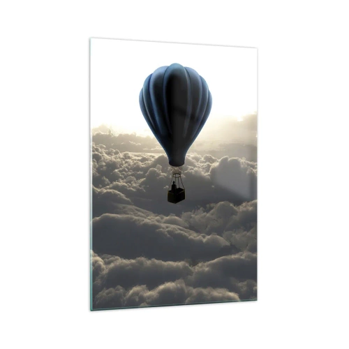 Glass picture - Wanderer above Clouds - 70x100 cm