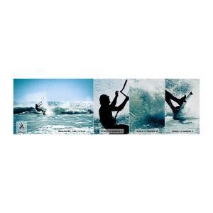 Photo Wallpaper Sample Premium Sand - Let You Be Carried Away - Sport, Kitesurfing, Sea - 100x30 cm