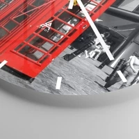 Clock face with lines