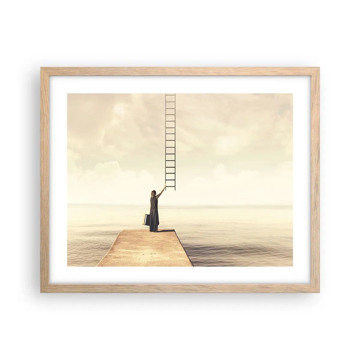 Poster in light oak frame - Magical Trip - 50x40 cm