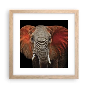 Poster in light oak frame - I am Wild, and You? - 30x30 cm