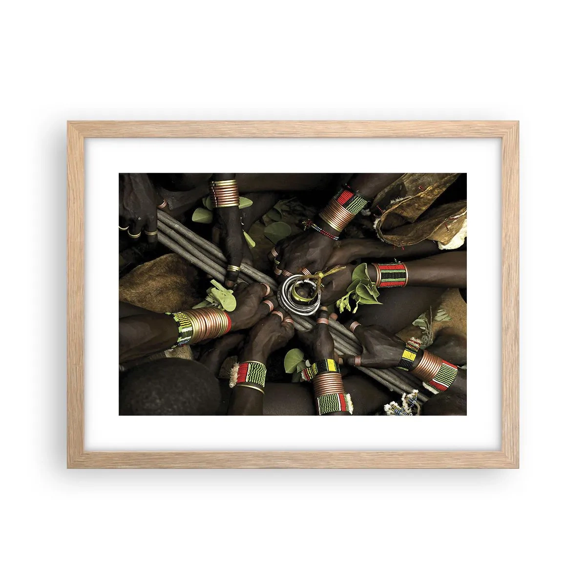 Poster in light oak frame - We Are Together - 40x30 cm