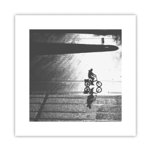 Poster - Straight ahead, through the City - 30x30 cm