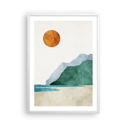 Poster in white frmae - Proper Landscape - 50x70 cm