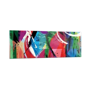 Glass picture - Fast, Vividly and Jamming - 90x30 cm