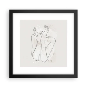 Poster in black frame - Dreamful Moment - 30x30 cm
