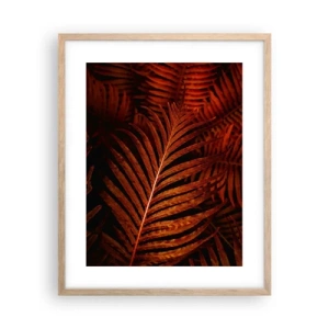 Poster in light oak frame - Heat of Life - 40x50 cm