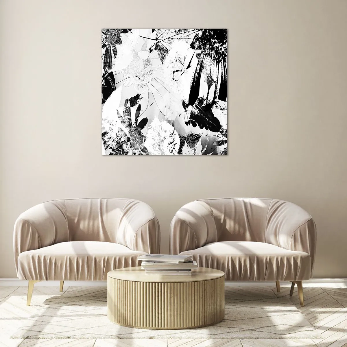 Glass picture - Autumn in a Negative - 60x60 cm