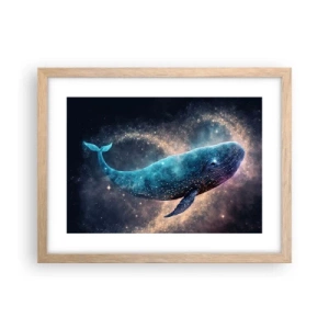 Poster in light oak frame - Such World Exists... - 40x30 cm