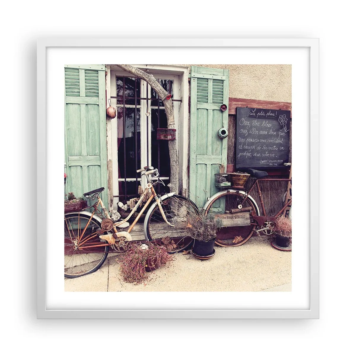 Poster in white frmae - Long Live Province - 50x50 cm