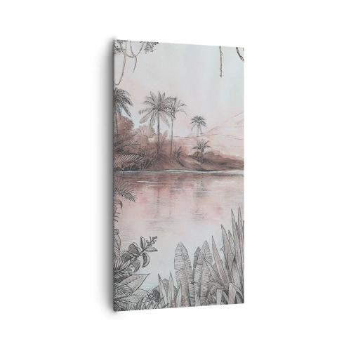 Canvas picture - Diary of a 19th Century Explorer - 65x120 cm