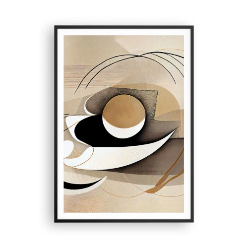 Poster in black frame - Composition -the Heart of Things - 70x100 cm