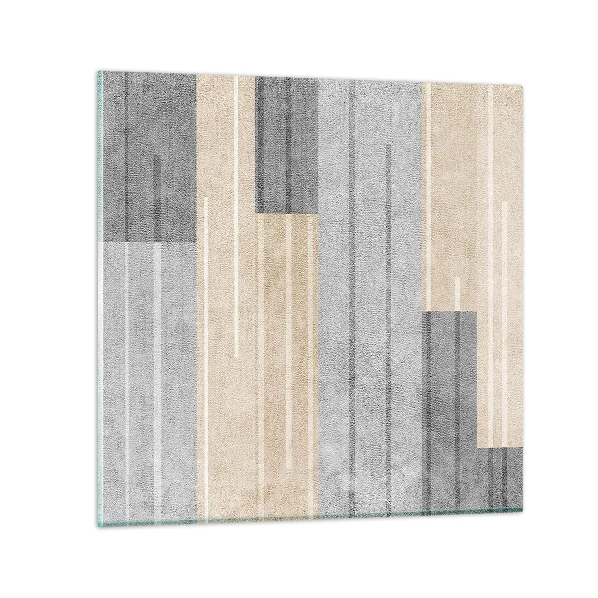 Glass picture - Composition: Keep Upright - 30x30 cm